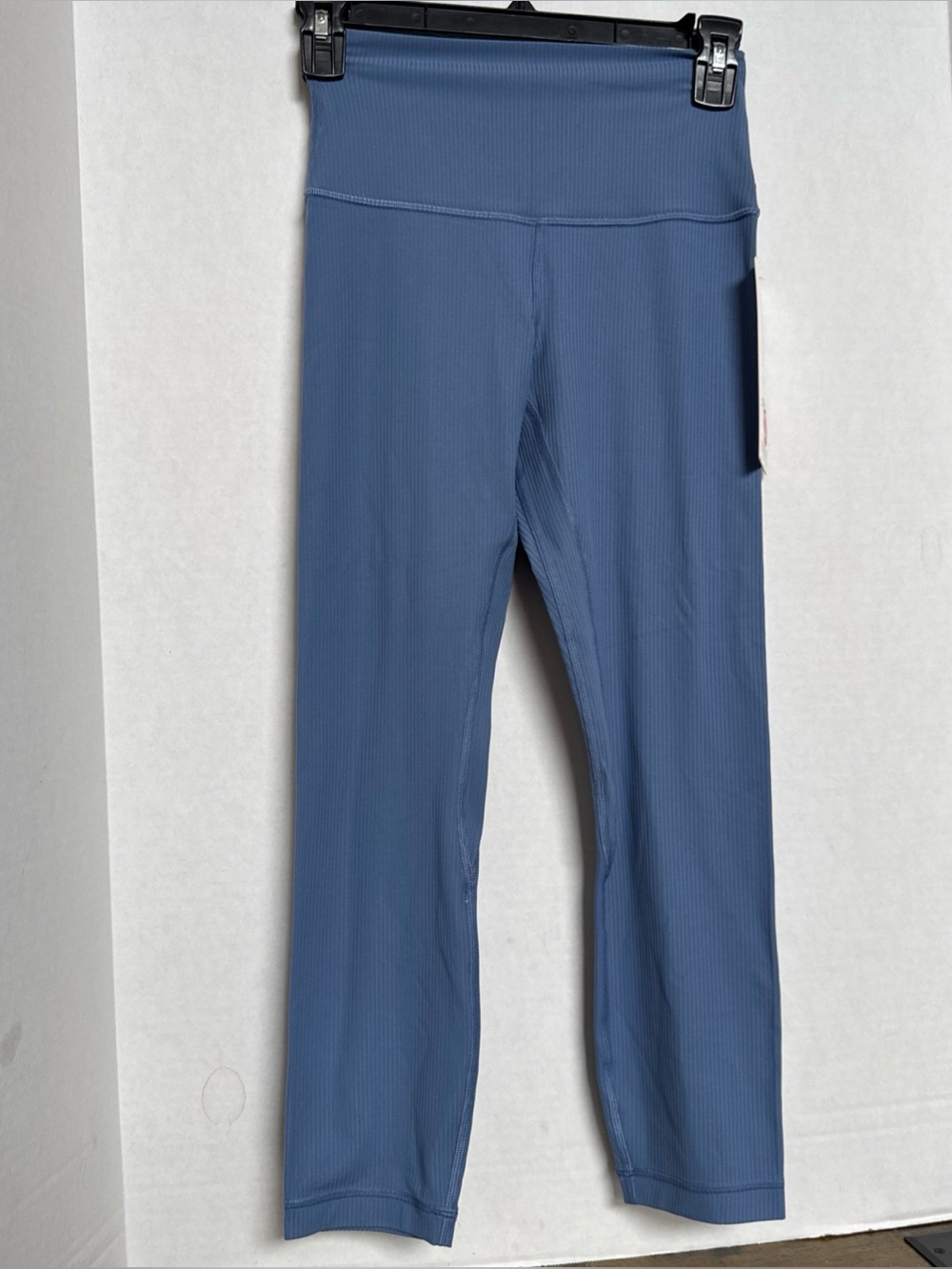 NWT Lululemon Align Ribbed HR Crop 23” Size 4 Oasis Blue OASB NEW